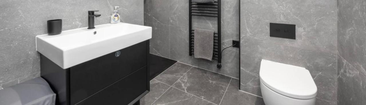 Modern grey bathroom